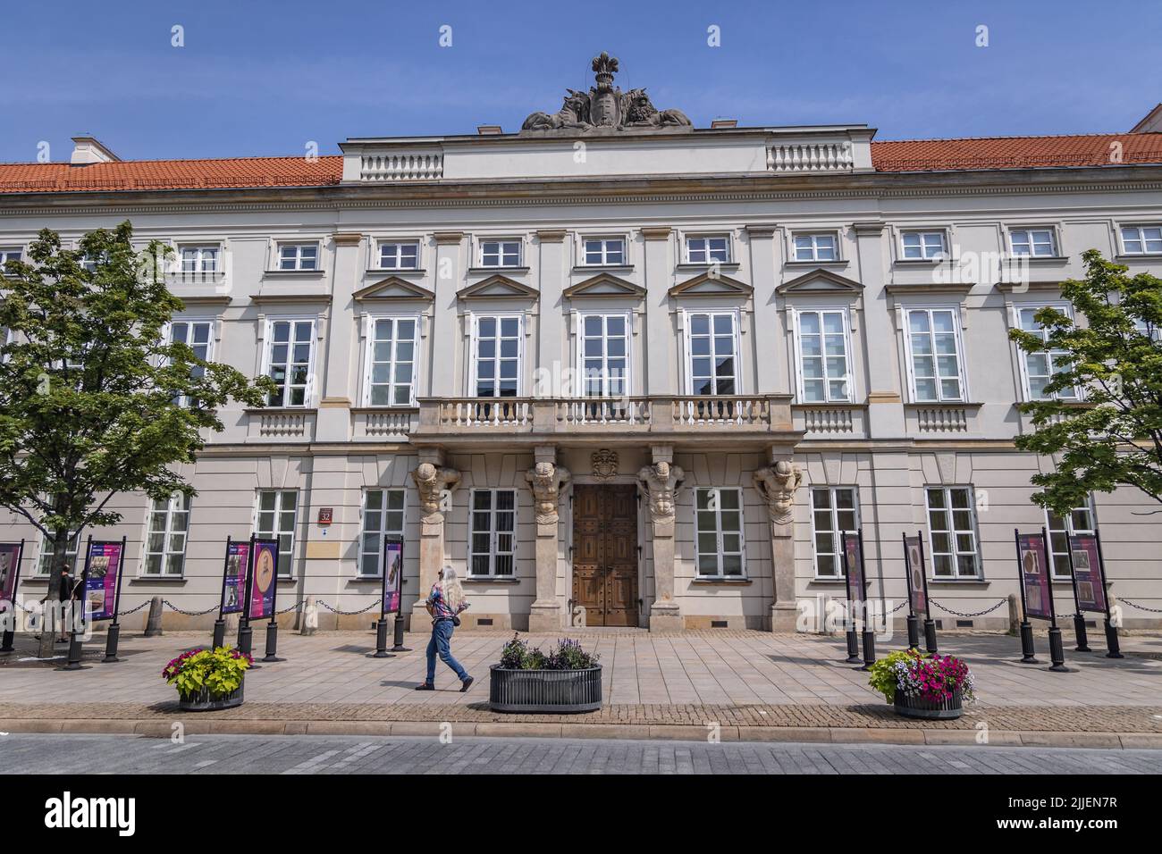 Raczynski-Palast in der Neustadt in Warschau, Dluga-Straße, Sitz des Zentralarchivs der historischen Aufzeichnungen, Polen Stockfoto
