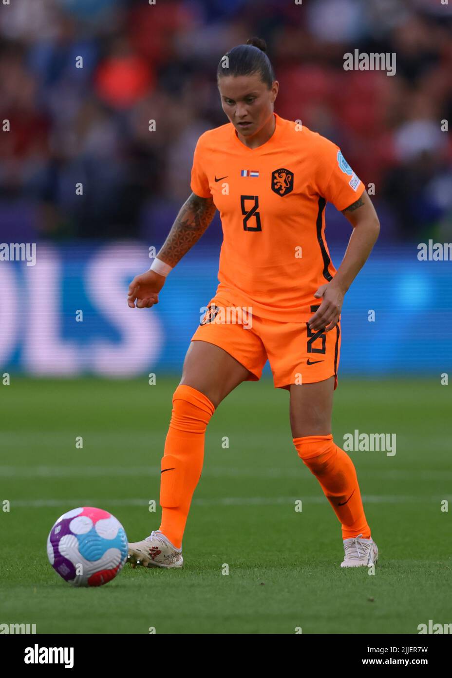 Rotherham, England, 23.. Juli 2022. Sherida Spitse aus den Niederlanden während des Spiels der UEFA Women's European Championship 2022 im New York Stadium, Rotherham. Bildnachweis sollte lauten: Jonathan Moscrop / Sportimage Stockfoto