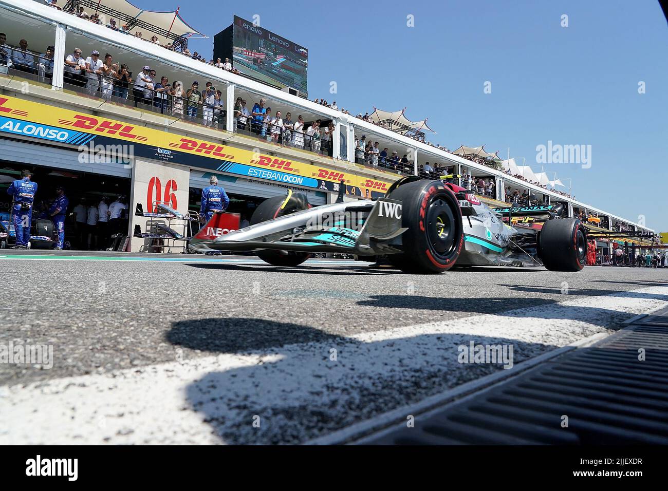 24.07.2022, Circuit Paul Ricard, Le Castellet, FORMULA 1 LENOVO GRAND PRIX DE FRANCE 2022 , im Bild Lewis Hamilton (GBR), Mercedes-AMG Petronas Formu Stockfoto