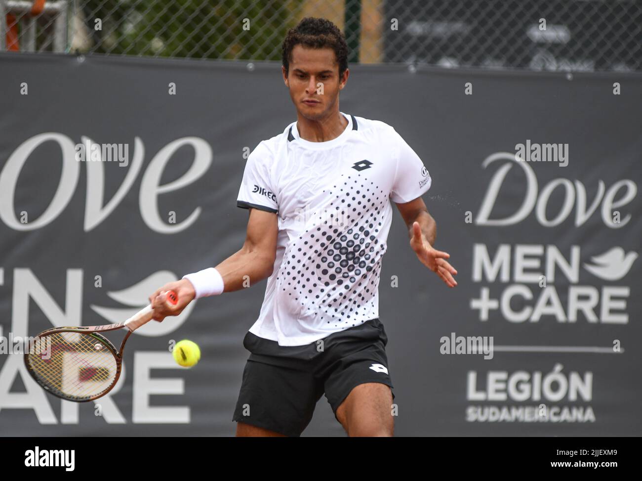 Juan Pablo Varillas (Peru). Legión Sudamericana Challenger, Buenos Aires II. Club Náutico Hacoaj. Stockfoto
