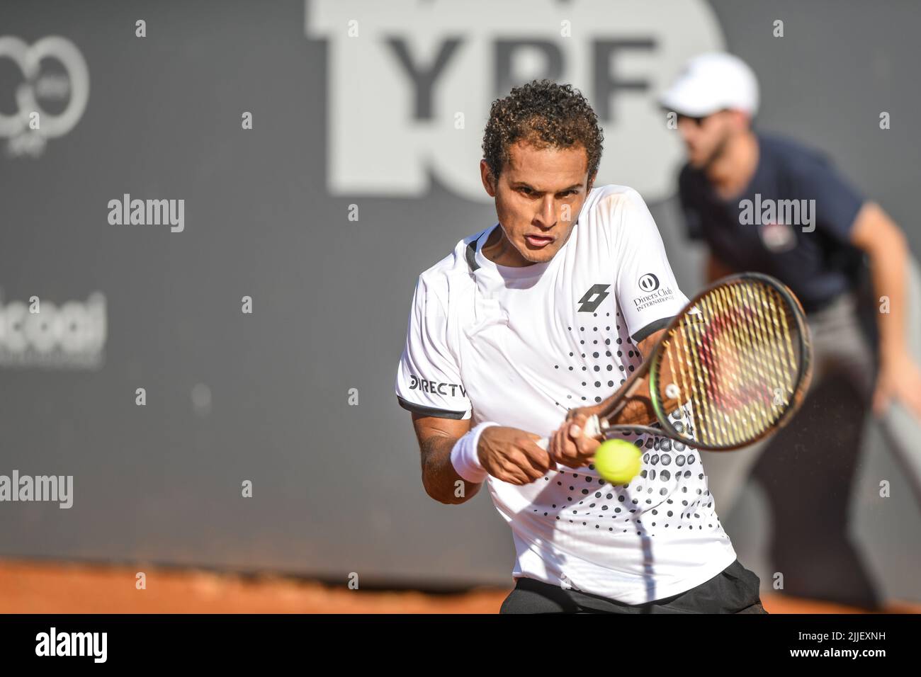 Juan Pablo Varillas (Peru). Legión Sudamericana Challenger, Buenos Aires II. Club Náutico Hacoaj. Stockfoto