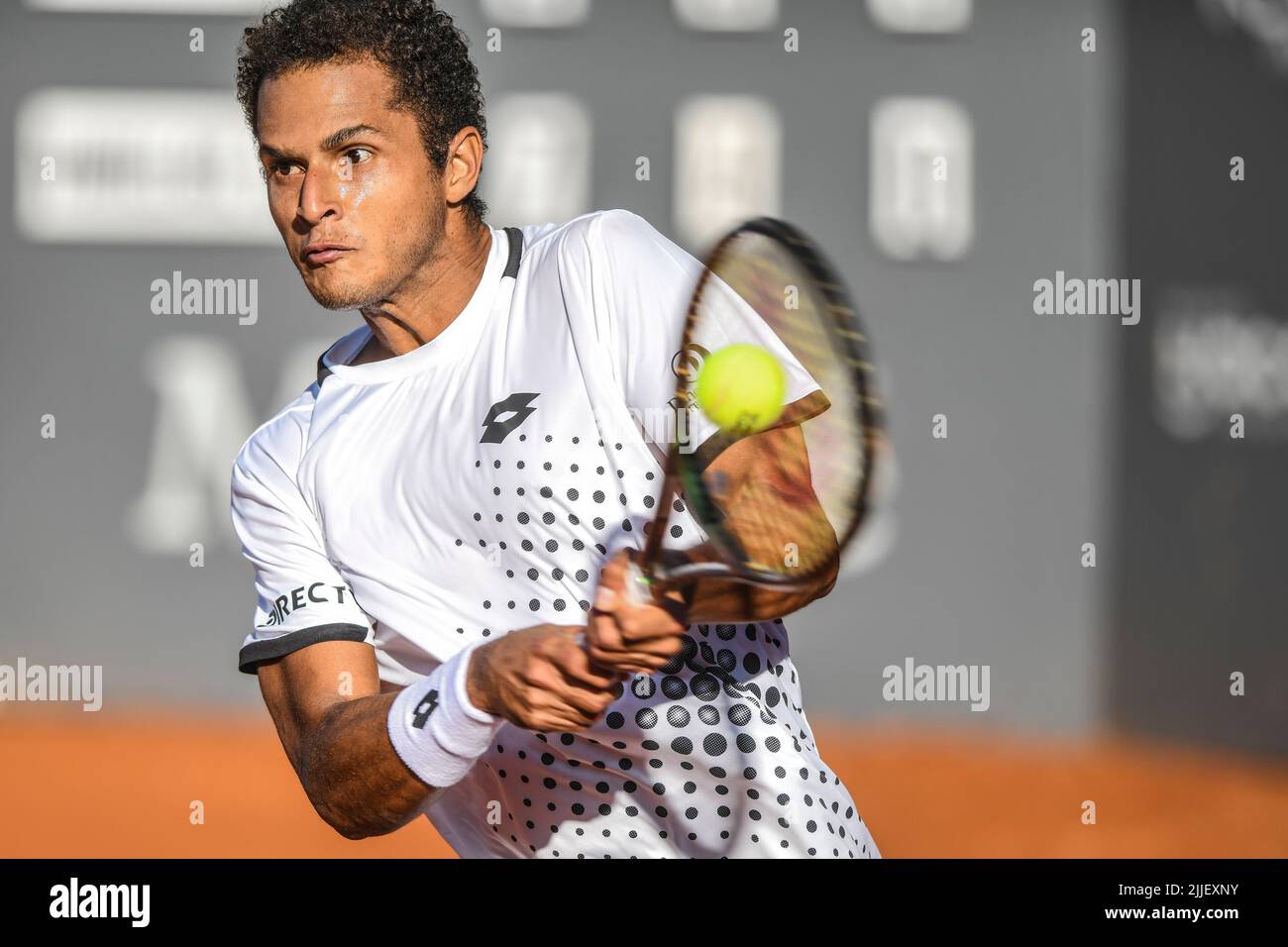 Juan Pablo Varillas (Peru). Legión Sudamericana Challenger, Buenos Aires II. Club Náutico Hacoaj. Stockfoto