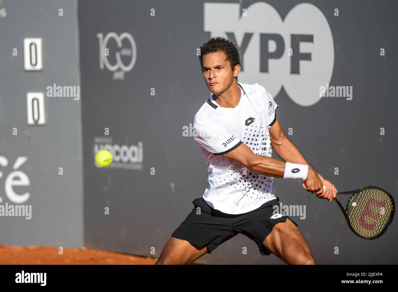 Juan Pablo Varillas (Peru). Legión Sudamericana Challenger, Buenos Aires II. Club Náutico Hacoaj. Stockfoto