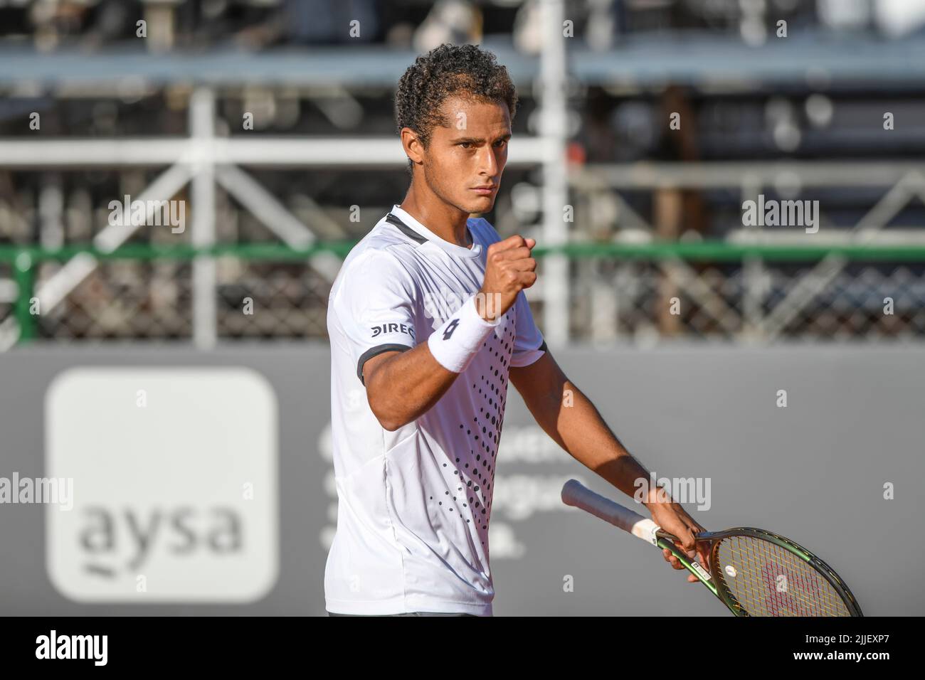 Juan Pablo Varillas (Peru). Legión Sudamericana Challenger, Buenos Aires II. Club Náutico Hacoaj. Stockfoto