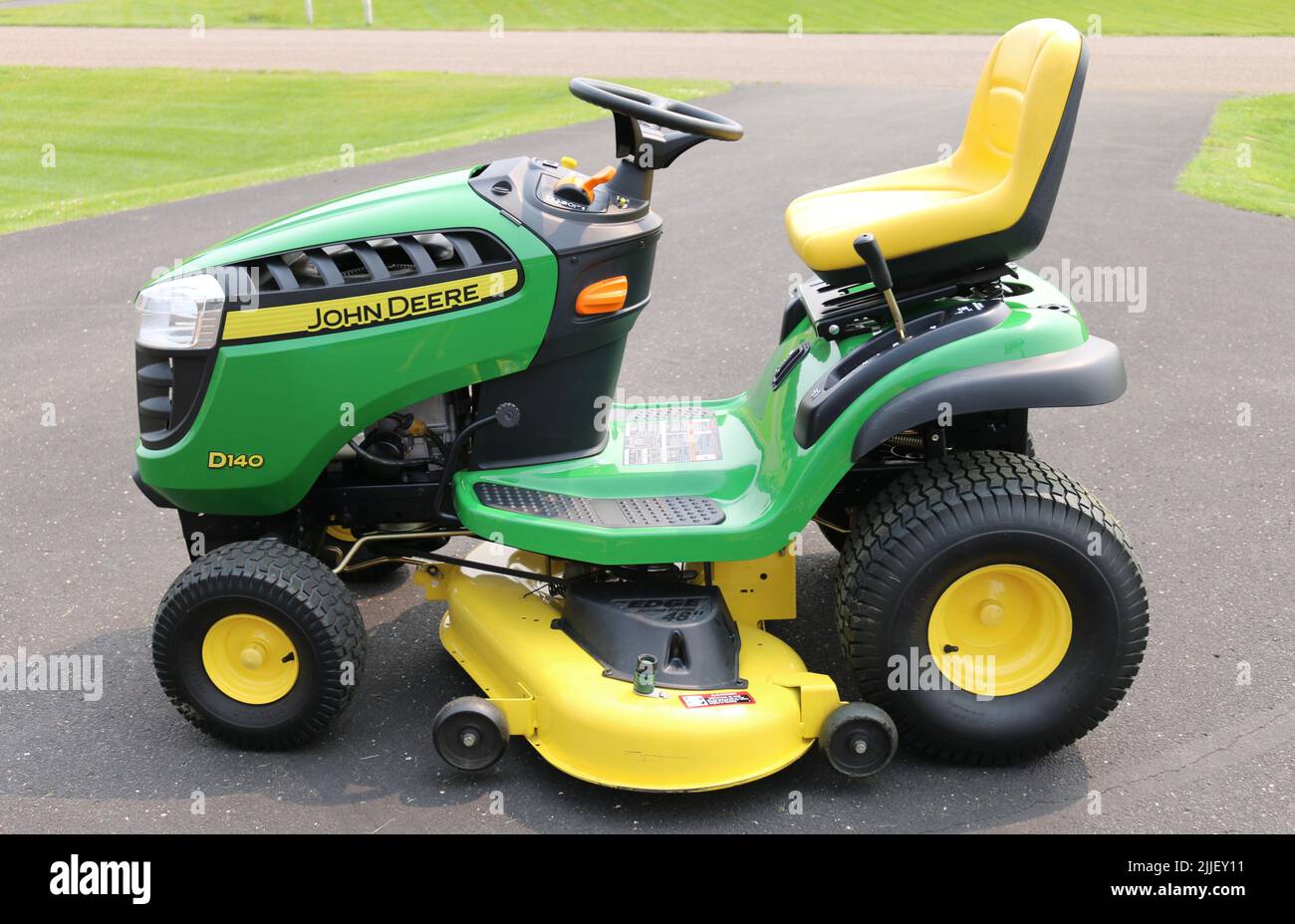 John Deere Rasenmäher Stockfoto