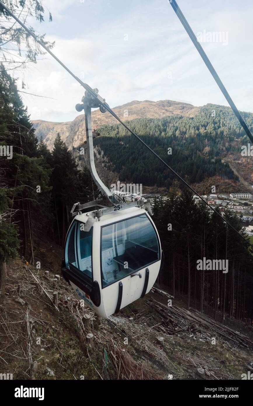 Queenstown Blick von der Skyline Gondola, Neuseeland Stockfoto