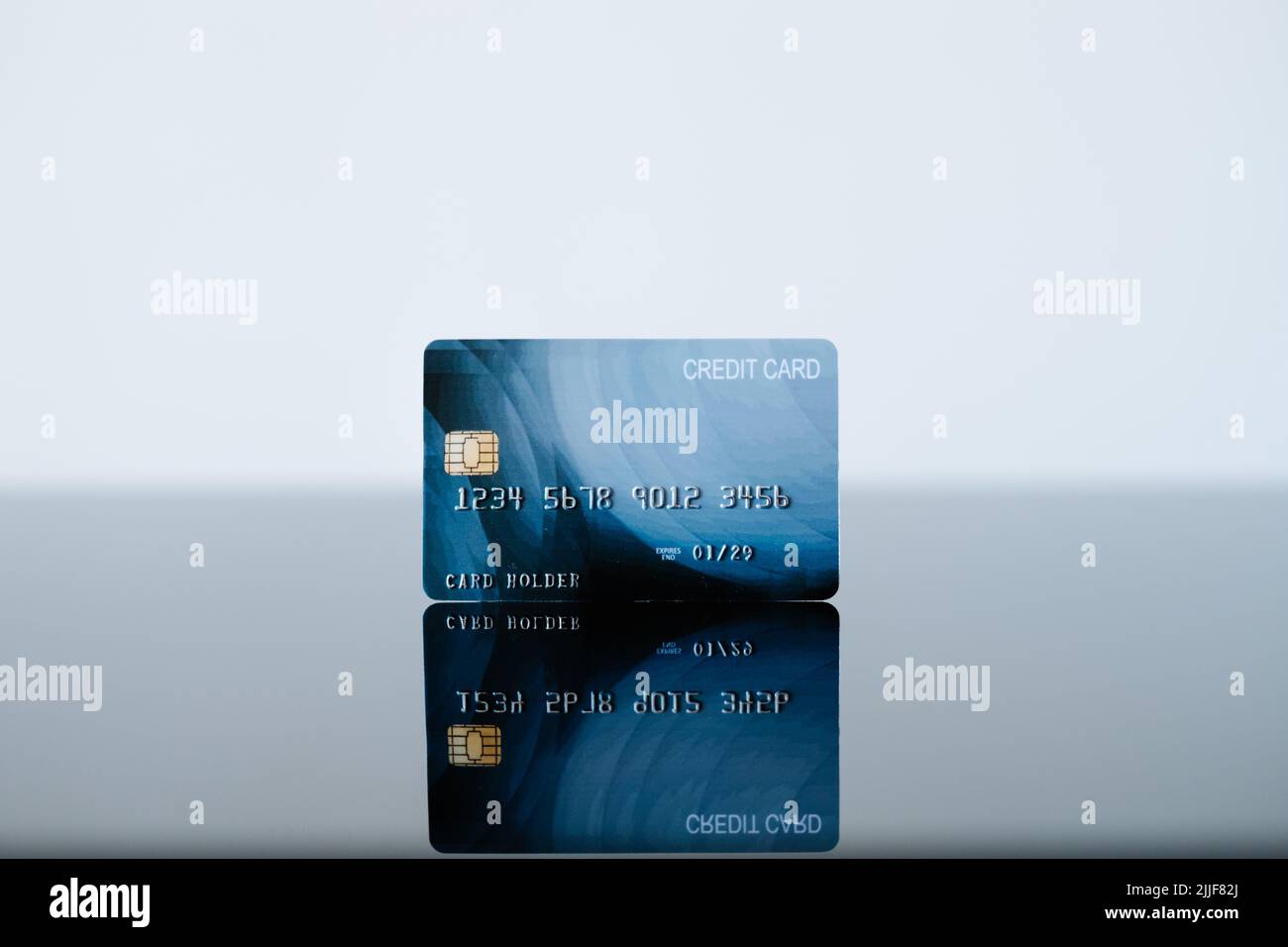Kredit-Debitkarte Geld finanzieren elektronische Zahlung Stockfoto