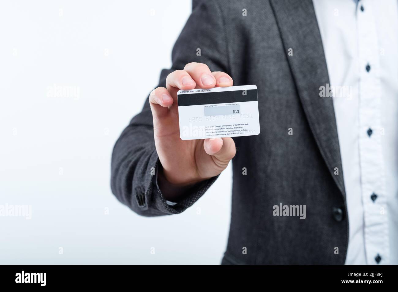 Kreditkarte CVV2 Code Online-Shopping Sicherheit Stockfoto