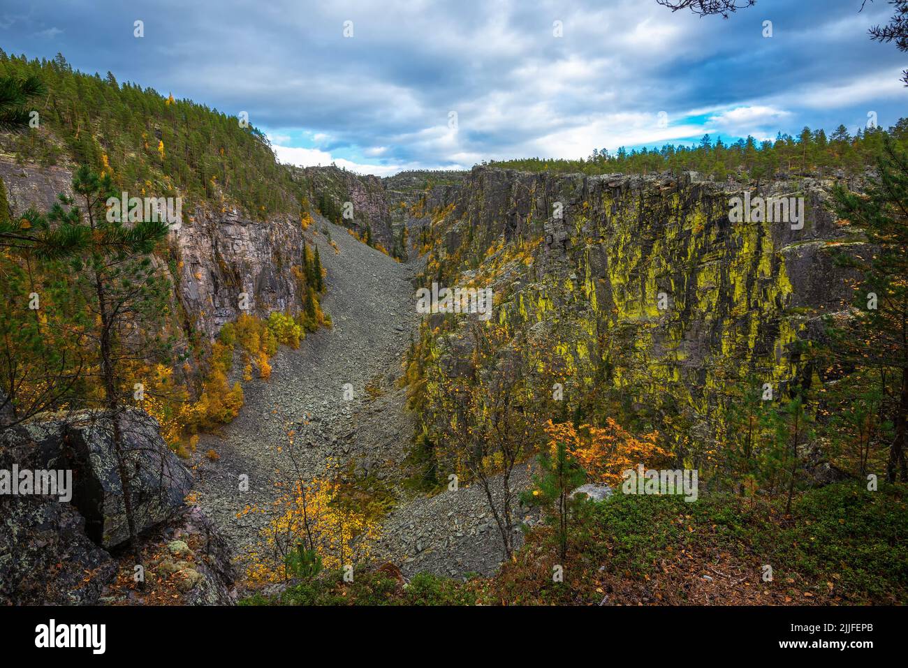 Jutulhogget Canyon in Norwegen Stockfoto