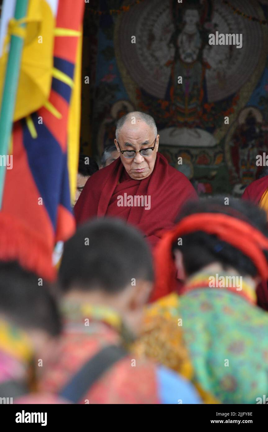 Der Dalai Lama von Tibet aus dem Jahr 14. Stockfoto