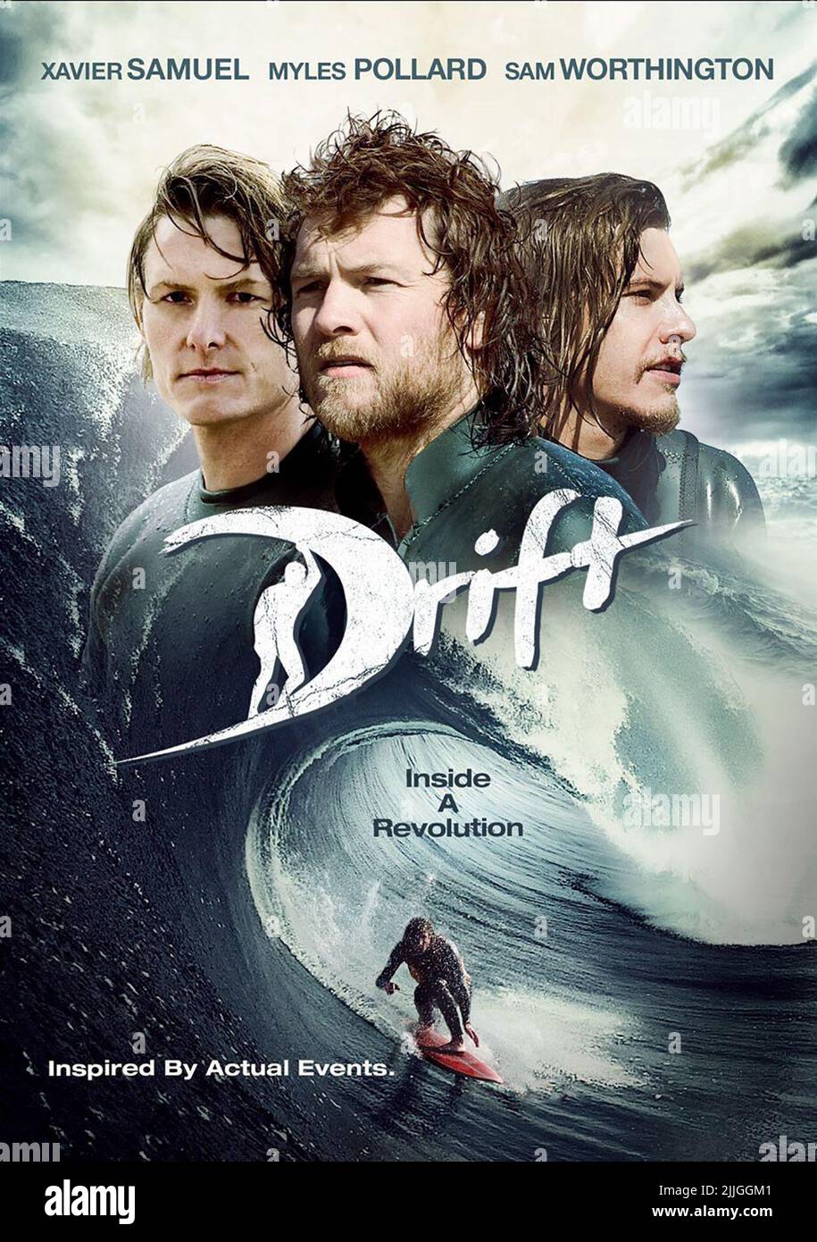 MYLES POLLARD, SAM WORTHINGTON, XAVIER SAMUEL POSTER, Drift, 2013 Stockfoto