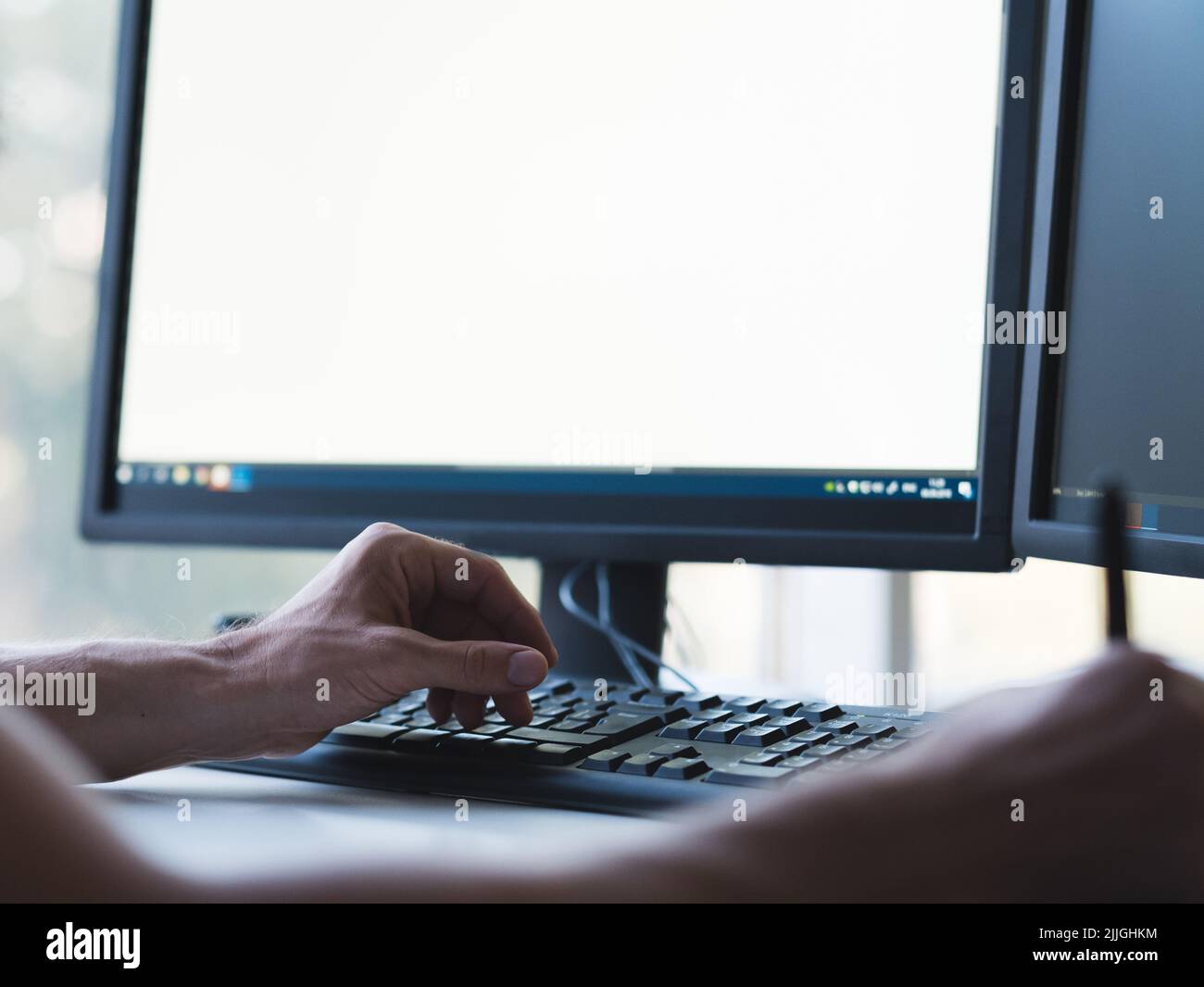 Web-Design Illustrator mockup Monitor Bildschirm Stockfoto