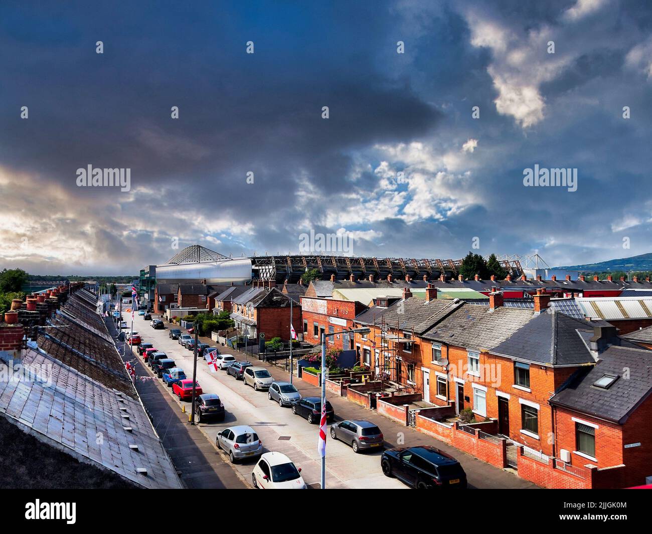 Belfast City Windsor Park Stockfoto