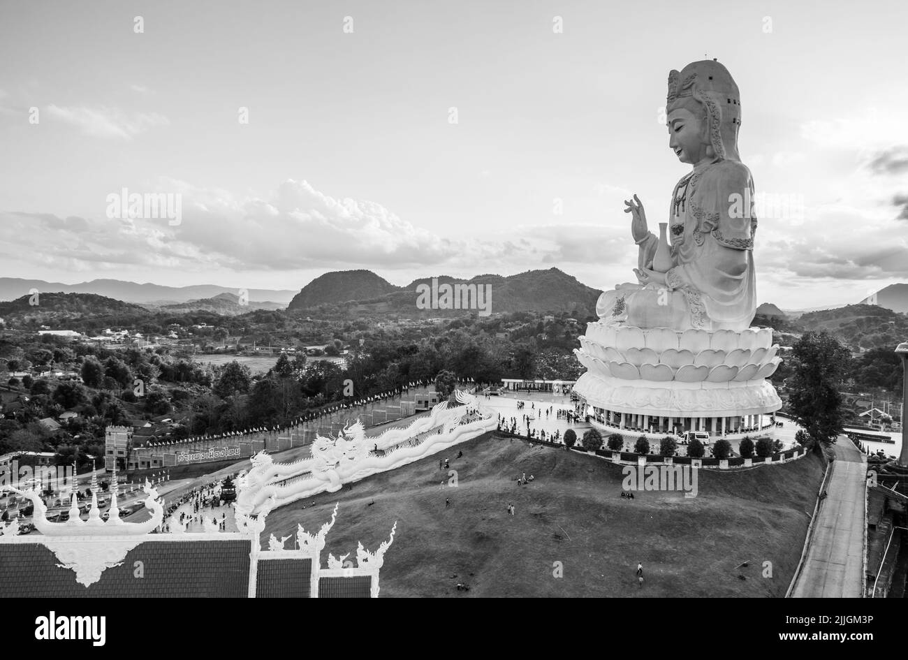 Der thailändische Tempel Wat Huay Pla Kang in Chiang Rai Thailand Südostasien Stockfoto