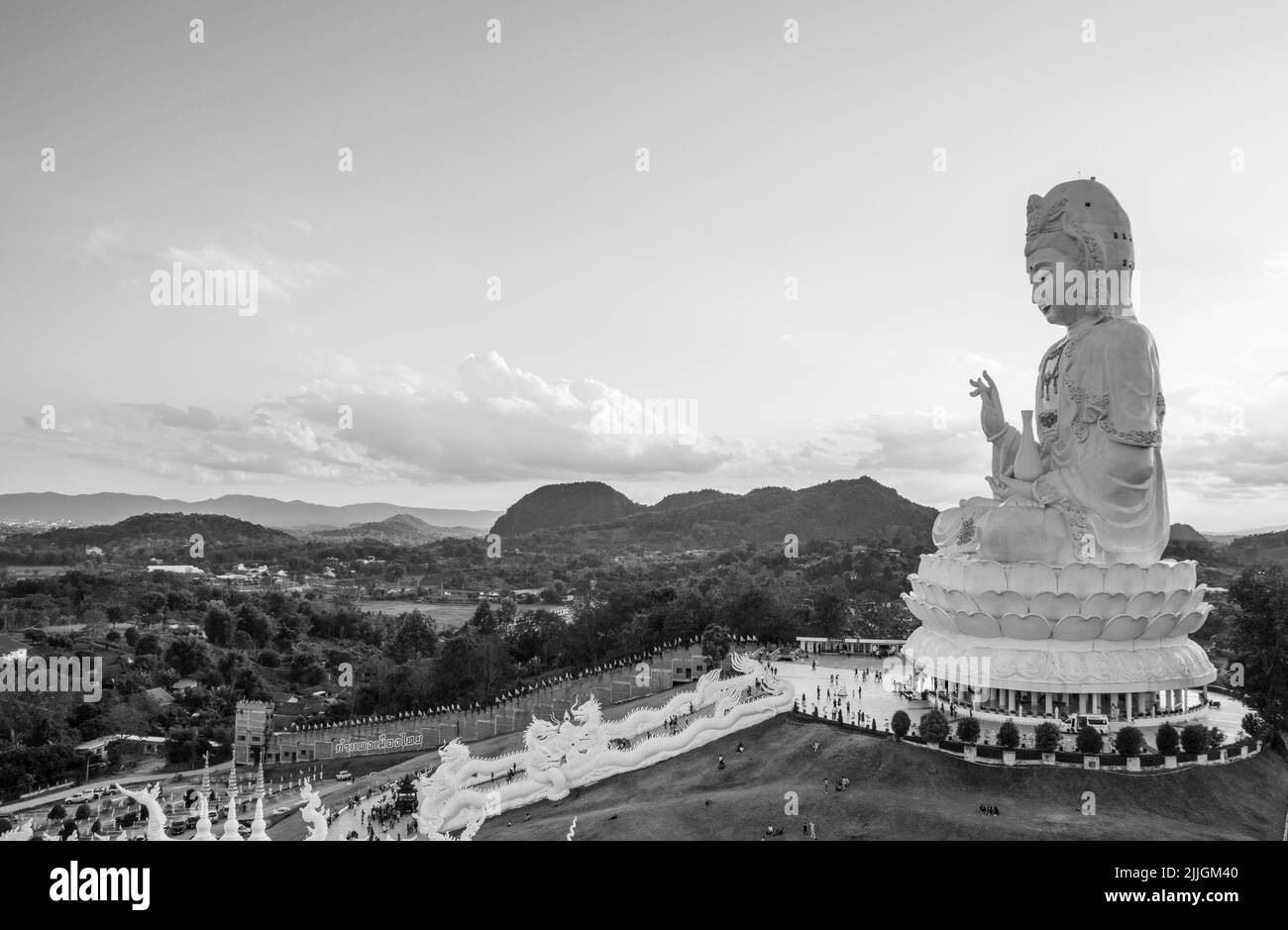 Der thailändische Tempel Wat Huay Pla Kang in Chiang Rai Thailand Südostasien Stockfoto