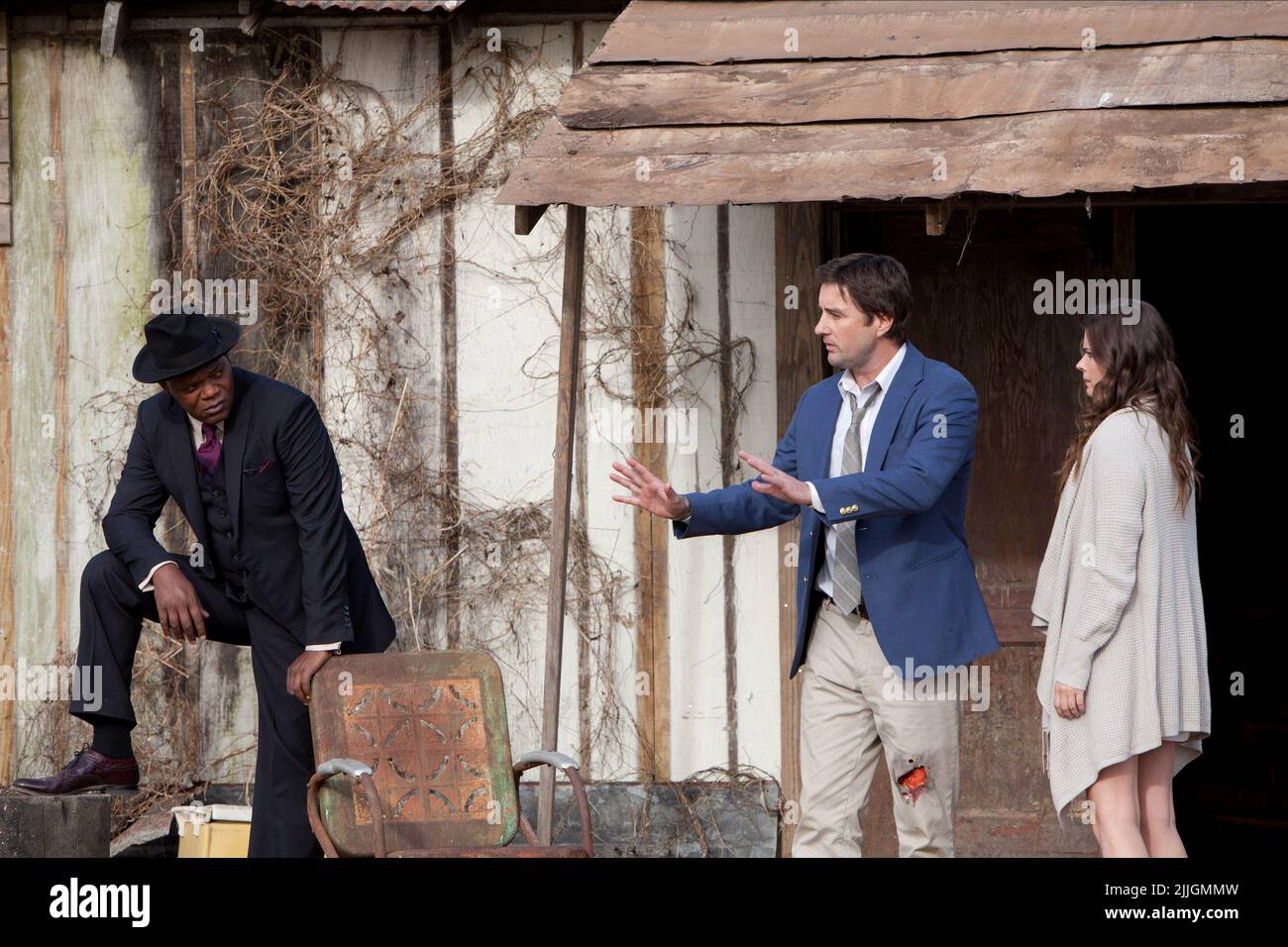 SAMUEL L. JACKSON, LUKE WILSON, PEYTON LIST, Konferenz des Bösen, 2012 Stockfoto