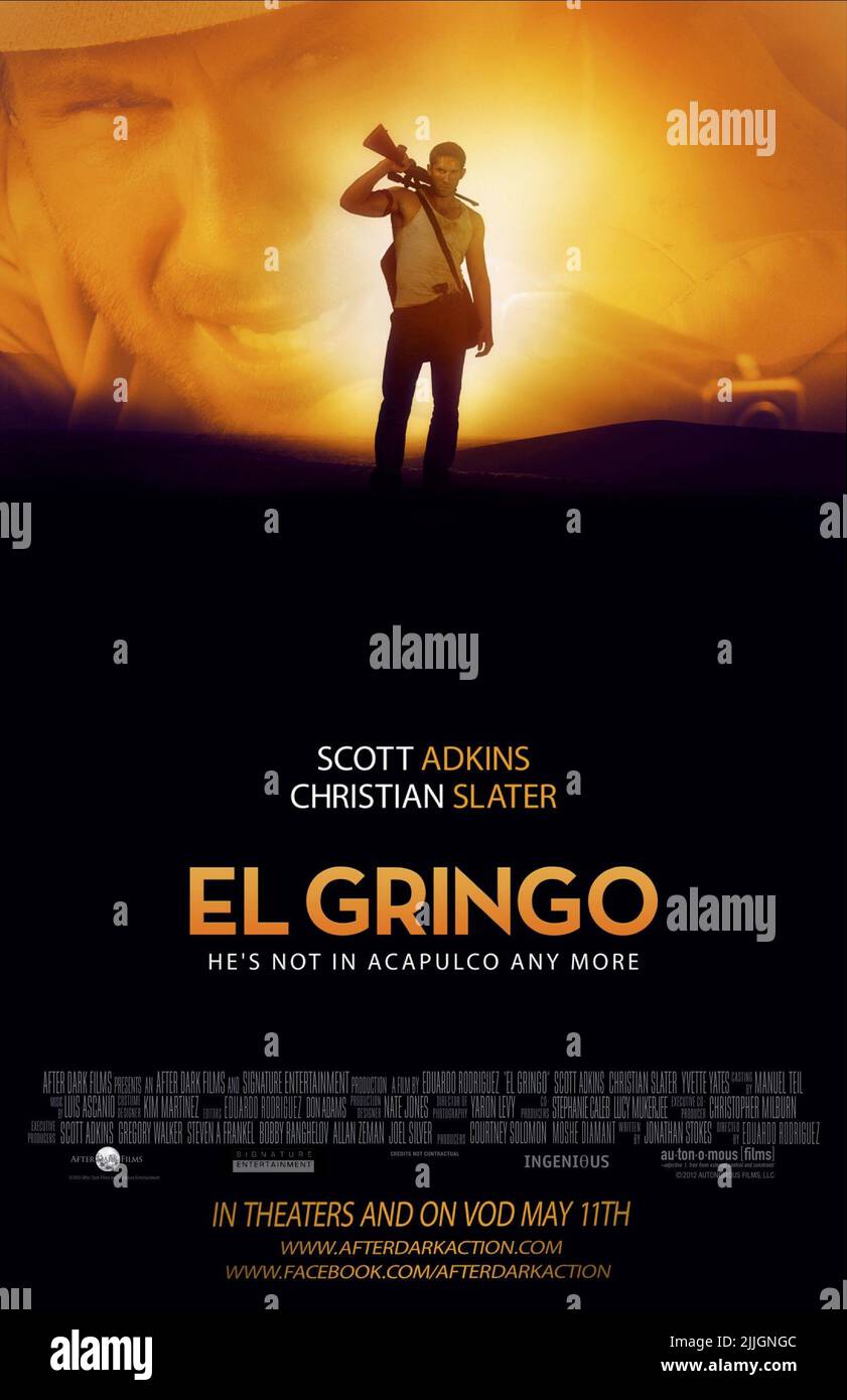 CHRISTIAN SLATER, SCOTT ADKINS, Plakat, EL GRINGO, 2012 Stockfoto