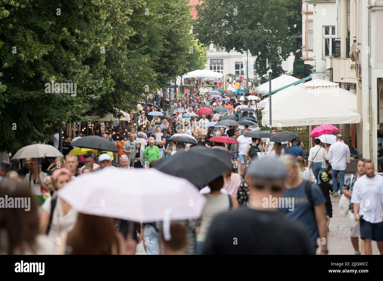 Fußgängerzone Helden der Monte Cassino Straße (ulica Bohaterow Monte Cassino Monciak) in Sopot, Polen © Wojciech Strozyk / Alamy Stockfoto Stockfoto