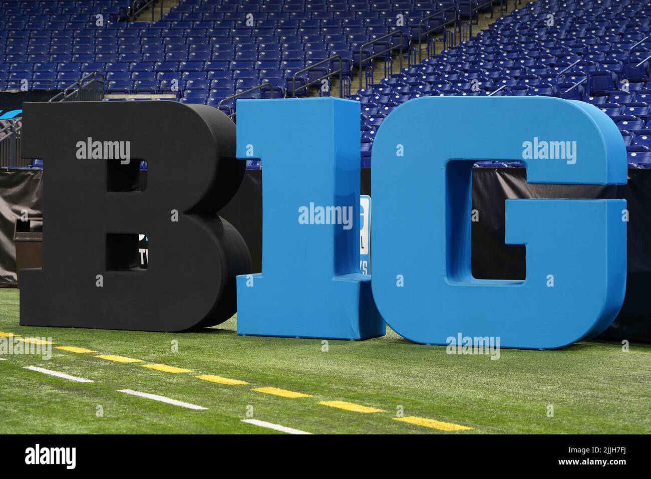 Big Ten Media Days 2022 im Lucas Oil Stadium in Indianapolis, AM 26. Juli 2022. (Scott Finkelmeyer/Image of Sport) Stockfoto