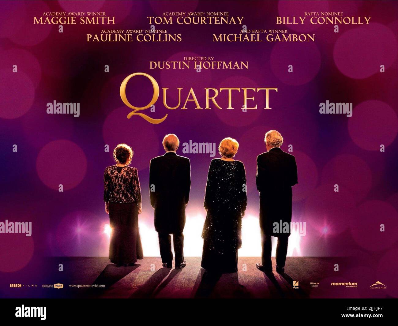 COLLINS, COURTENAY, SMITH, POSTER, QUARTETT, 2012 Stockfoto