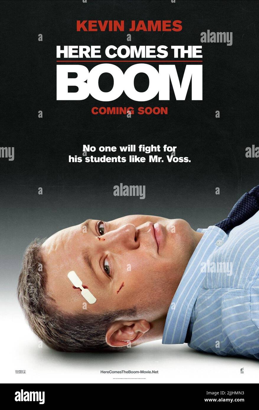 KEVIN JAMES POSTER, HIER KOMMT DER BOOM, 2012 Stockfoto