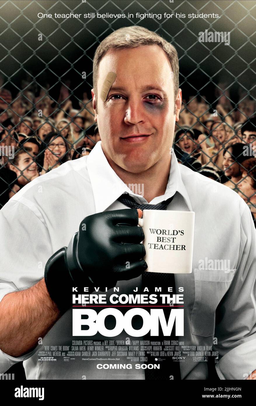 KEVIN JAMES POSTER, HIER KOMMT DER BOOM, 2012 Stockfoto