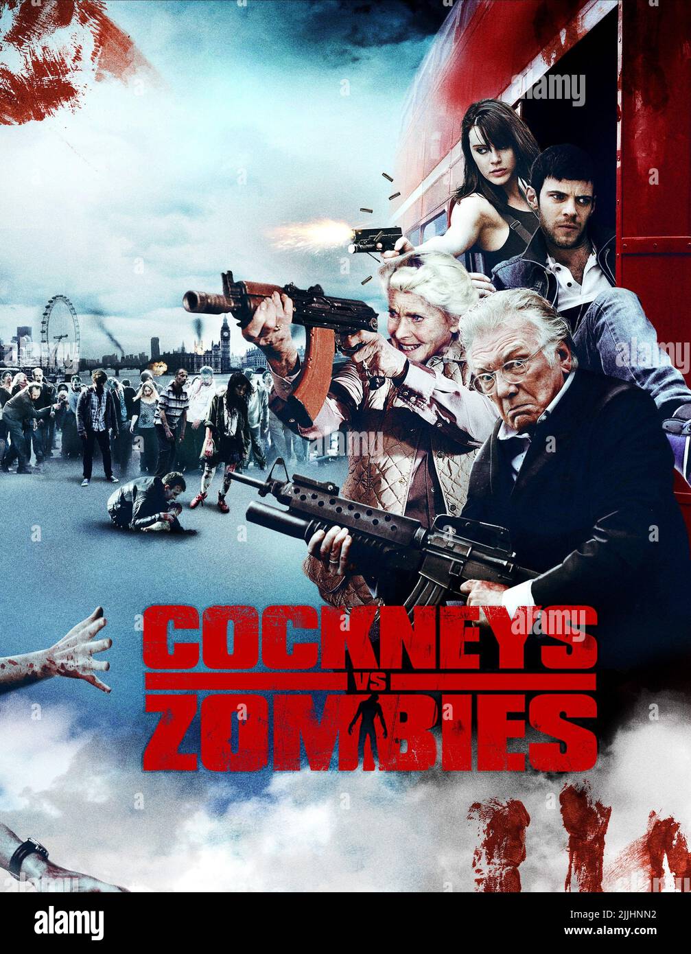 MICHELLE RYAN, HARRY TREADAWAY, HONOR BLACKMAN, ALAN FORD POSTER, COCKNEYS VS ZOMBIES, 2012 Stockfoto