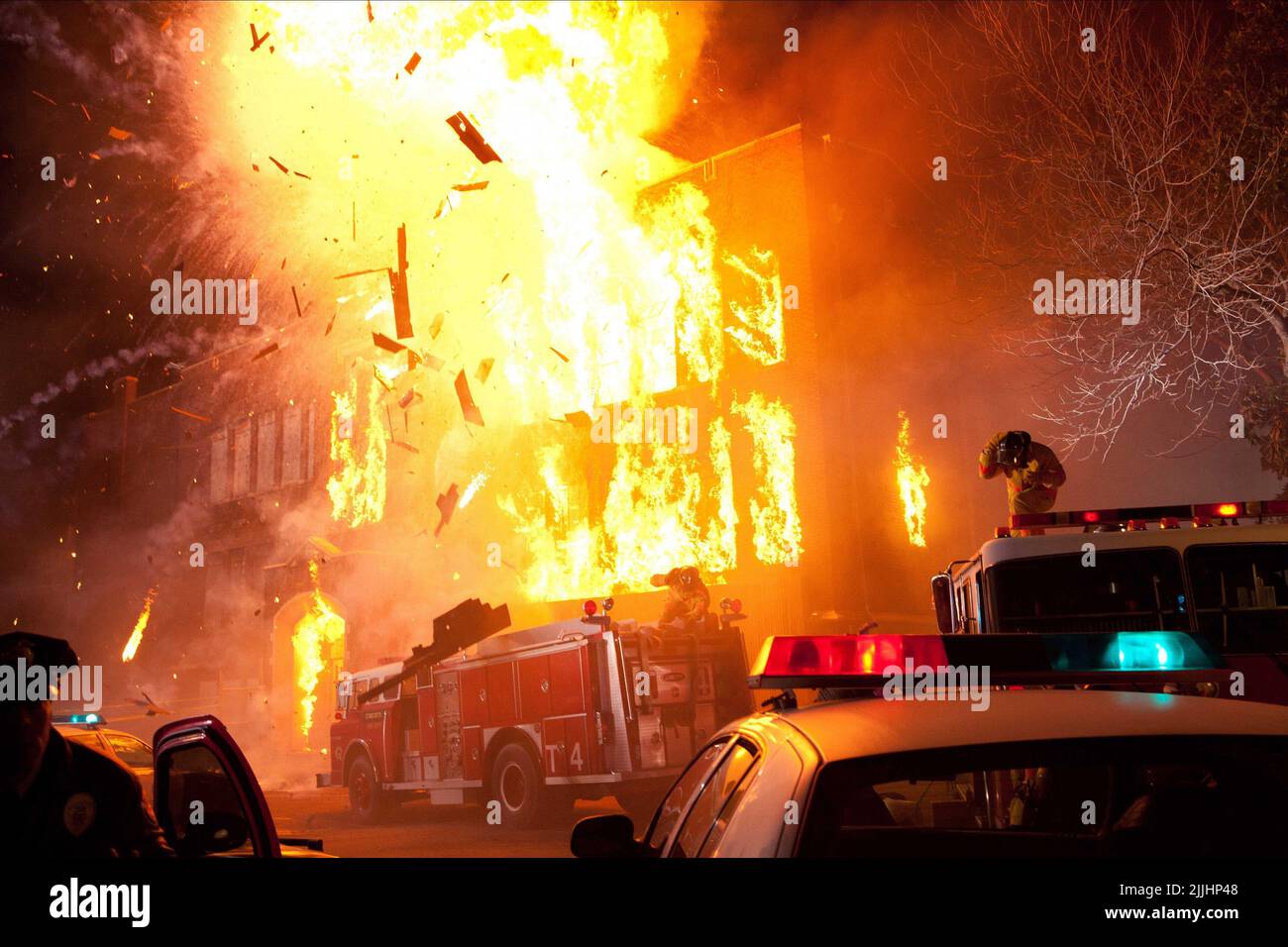 EXPLODIERENDE BAUSZENE, DIE SAMMLUNG, 2012 Stockfoto