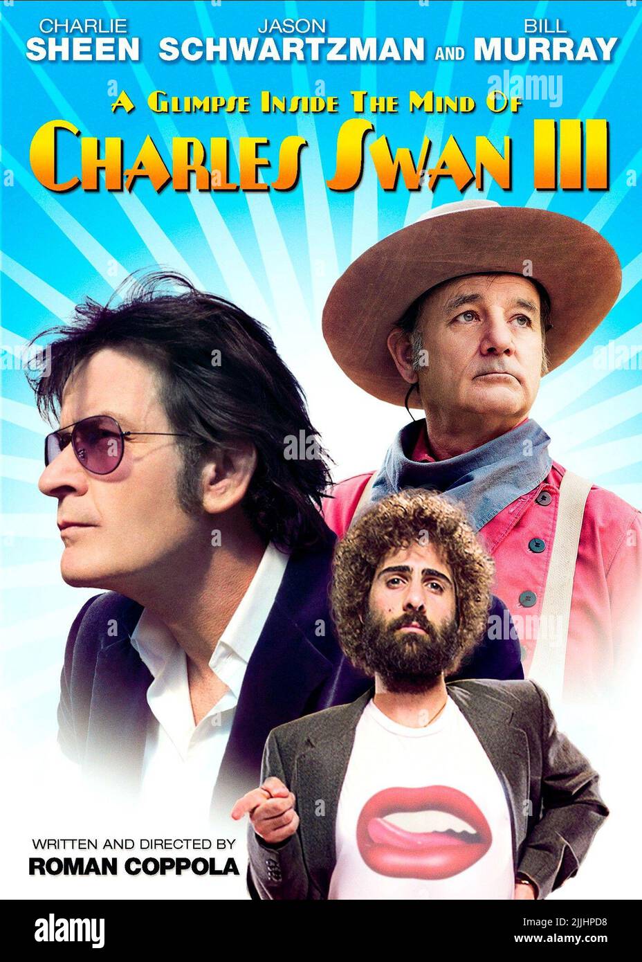 CHARLIE SHEEN, Bill Murray, Jason Schwartzman, Plakat, EINEN EINBLICK IN DAS DENKEN VON CHARLES SWAN III, 2012 Stockfoto