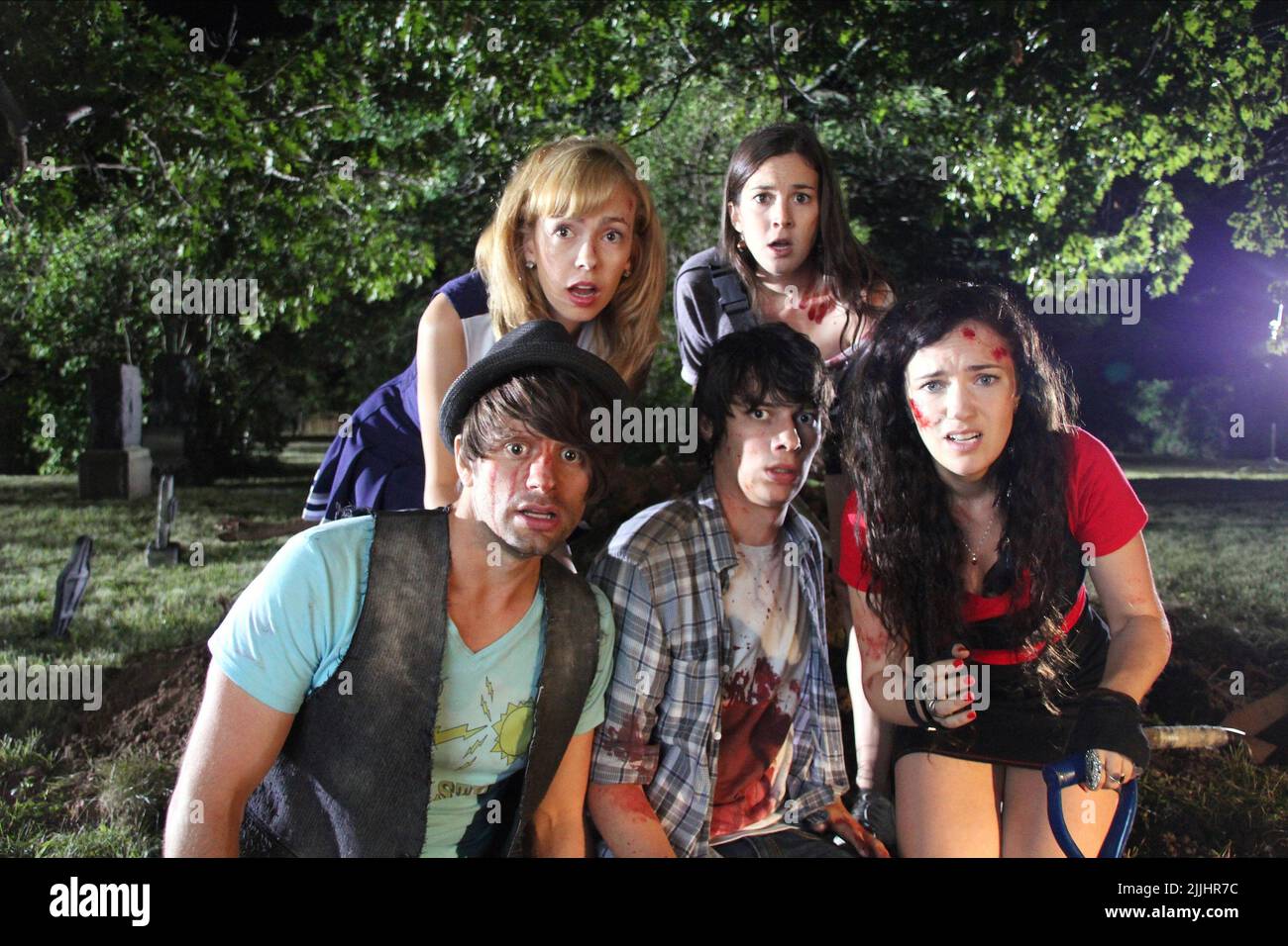 Bretagne ALLEN, MARTHA MACISAAC, TIM DOIRON, DEVON BOSTICK, APRIL MULLEN, tot, bevor die Dämmerung, 3D, 2012 Stockfoto