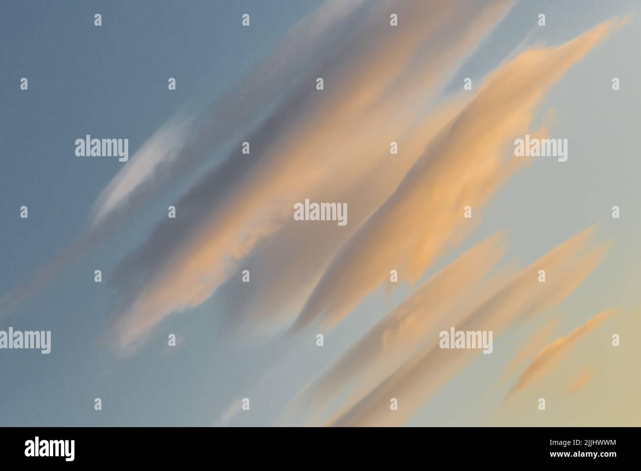 Himmel Natur Lenticular Wolke Landschaft Sonnenuntergang Farbe Wetter Outdoor natürlich. Stockfoto