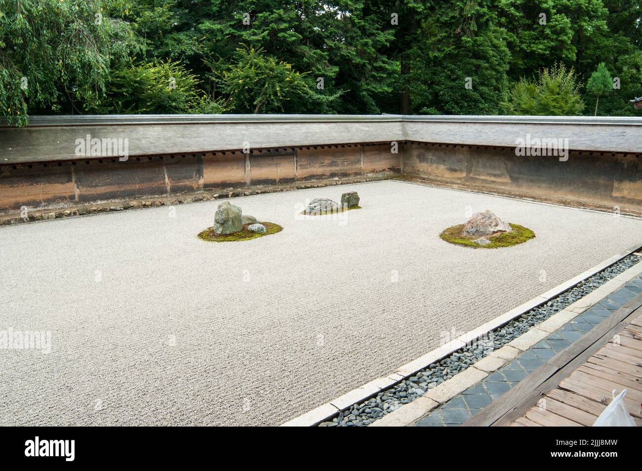 Zen Garden, Kyoto Stockfoto