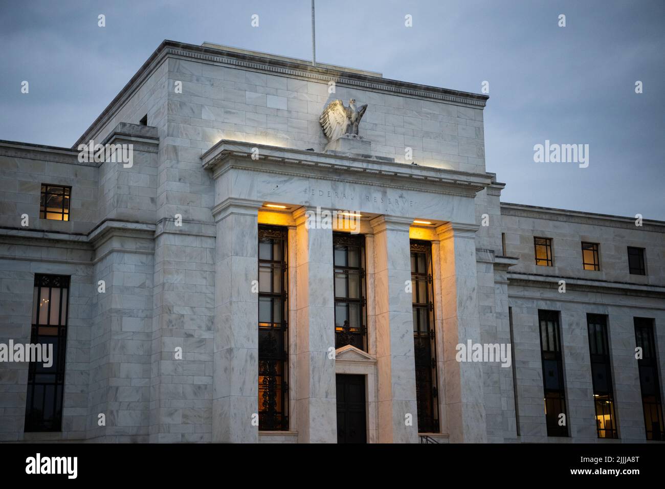 Washington, USA. 26.. Juli 2022. Eine allgemeine Ansicht der US Federal Reserve, in Washington, DC, am Dienstag, den 26. Juli 2022. (Graeme Sloan/Sipa USA) Quelle: SIPA USA/Alamy Live News Stockfoto