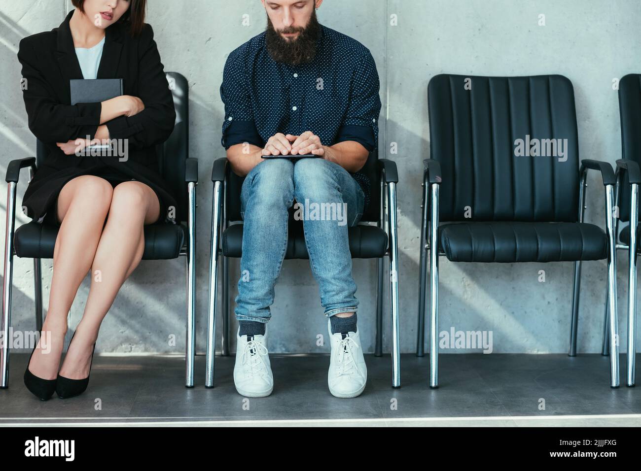 Bewerbungsgespräch Karriere Berufswettbewerb Stockfoto