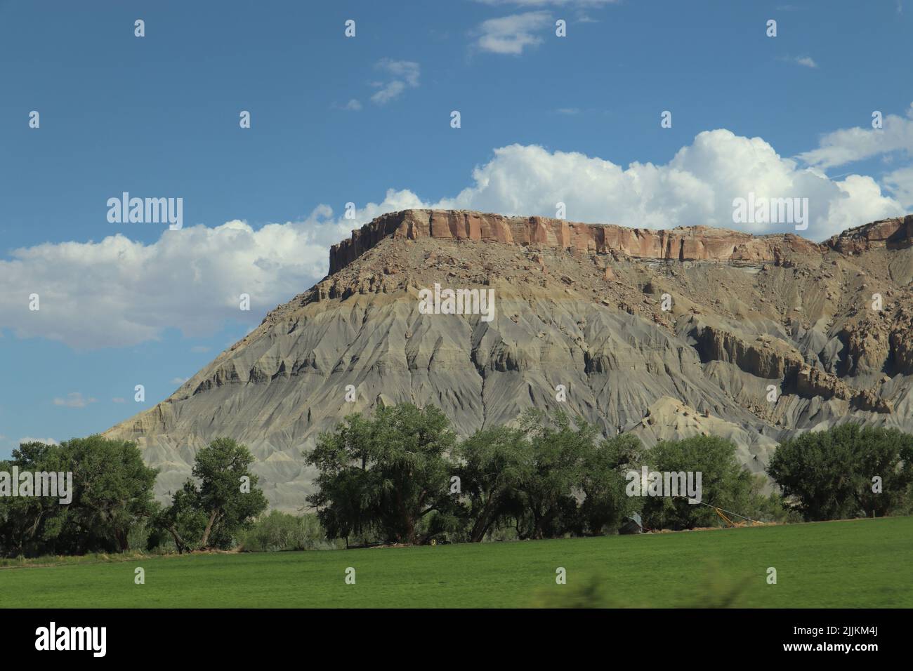 Die Grand Mesa in der Nähe von Grand Junction, Colorado, USA an einem sonnigen, bewölkten Tag Stockfoto