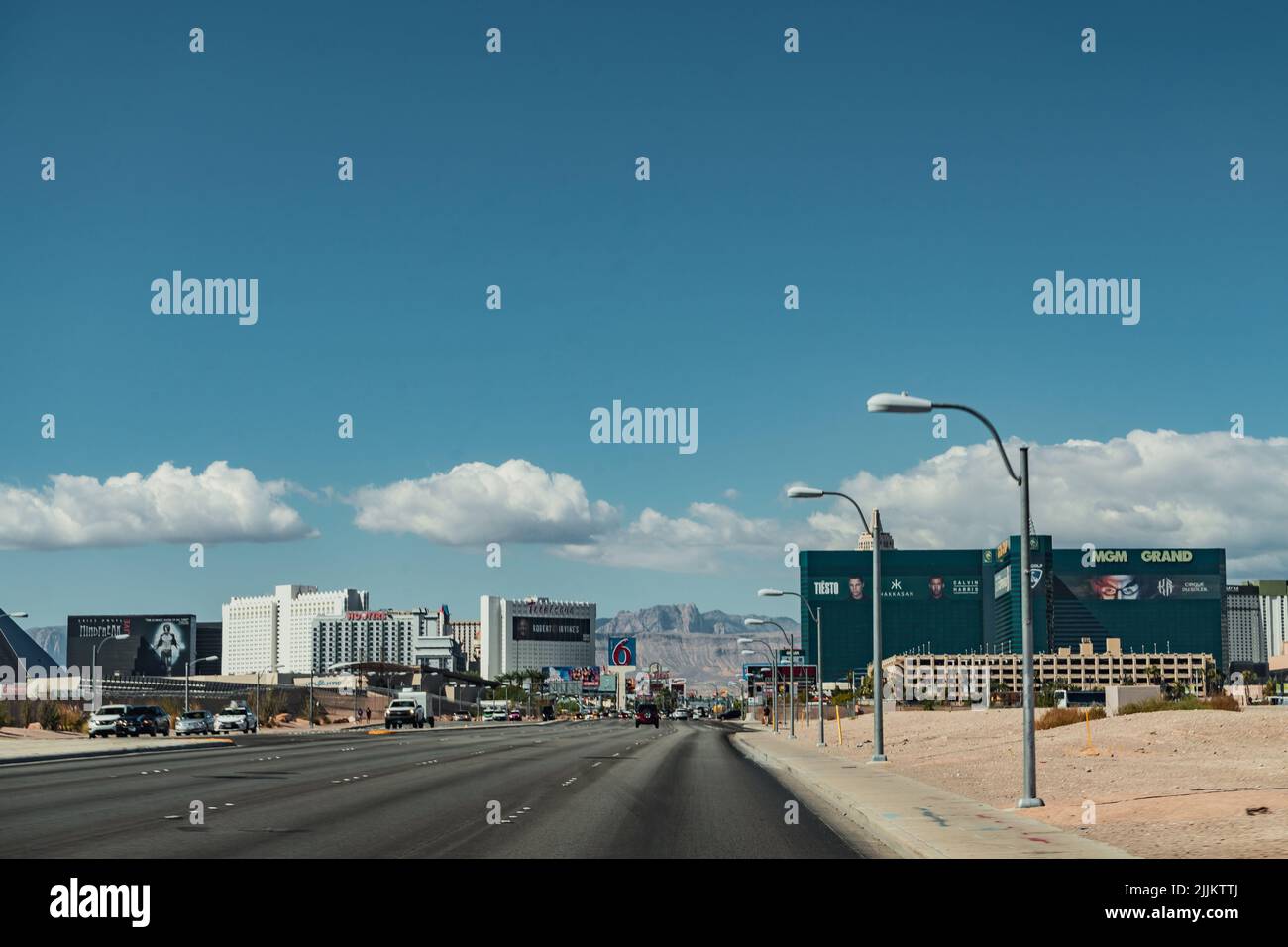 Die Straßen und modernen Gebäude in Las Vegas, Nevada Stockfoto