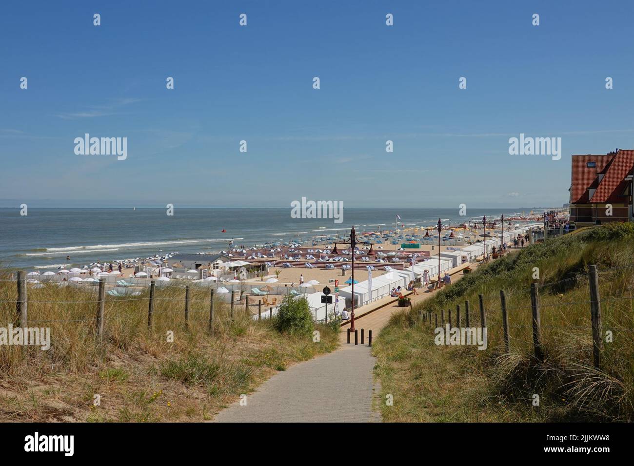 Belgien, De Haan, Strand // Belgien, De Haan, Strand Stockfoto