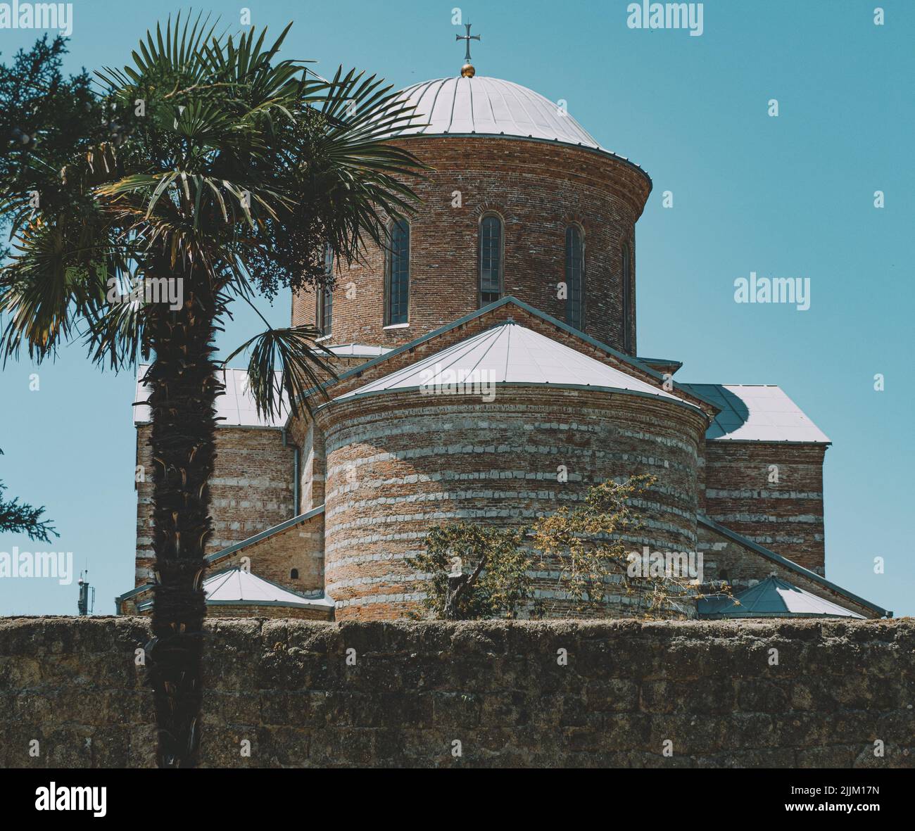 Eine Nahaufnahme des alten Klosters Stockfoto