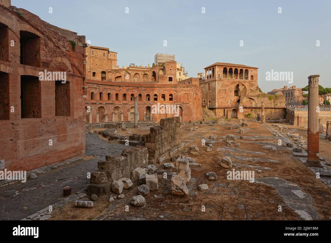 Rom, Forum Romanum, Trajansforum und Trajansmärkte // Rom, Forum Romanum, Foro Traiano und Trajans Markets Stockfoto