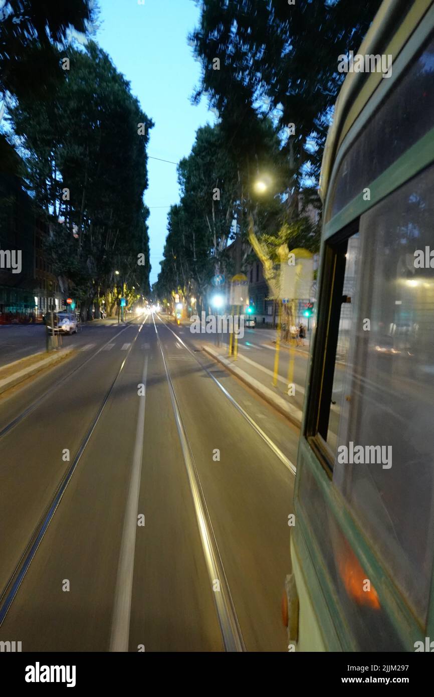 Rom, Straßenbahn // Rom, Straßenbahn Stockfoto