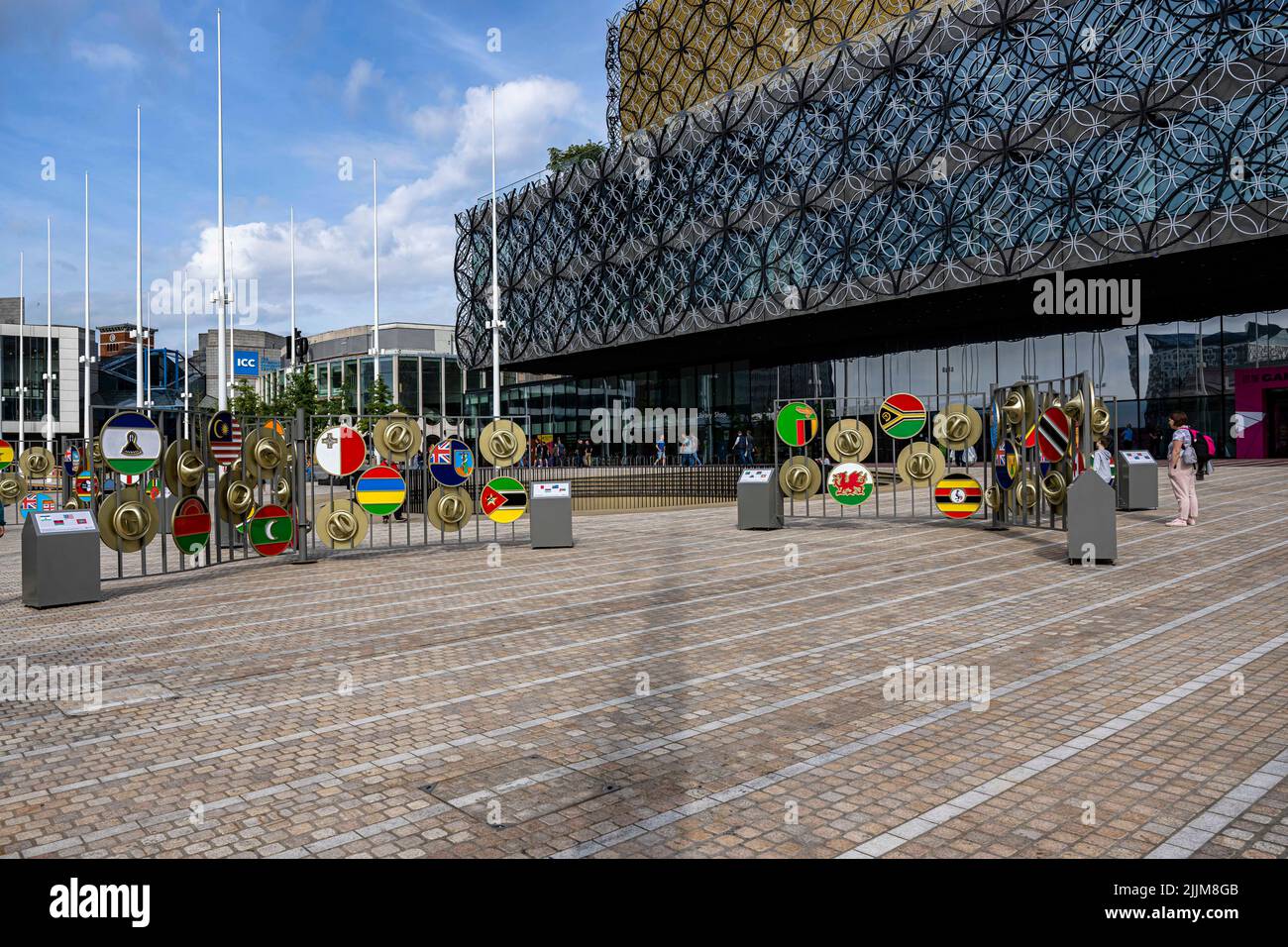 BIRMINGHAM, GROSSBRITANNIEN. 27. Juli 2022. Flags of Nations Badge