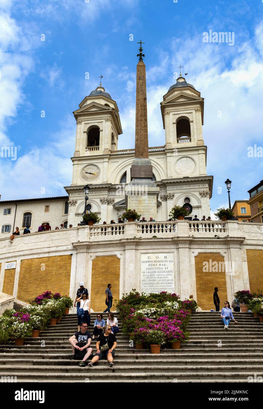 Spanische Treppe in Rom Stockfoto