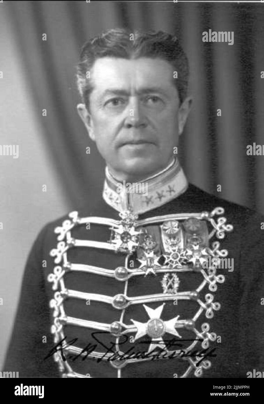 Porträt von Oberst Karl Henrik Palmstierna Stockfoto