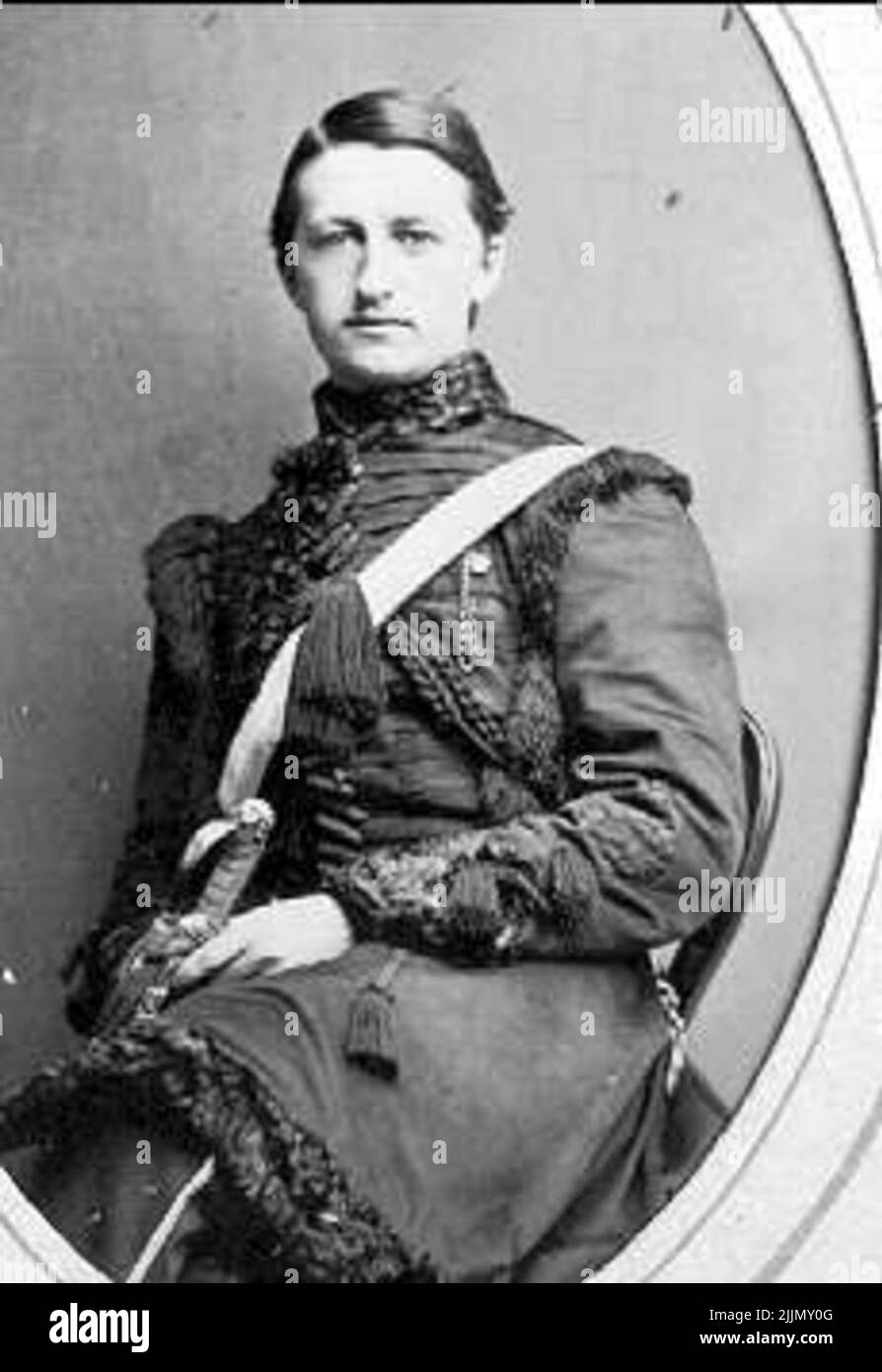 Porträt von Leutnant Fredrik August Riddelpe Stockfoto