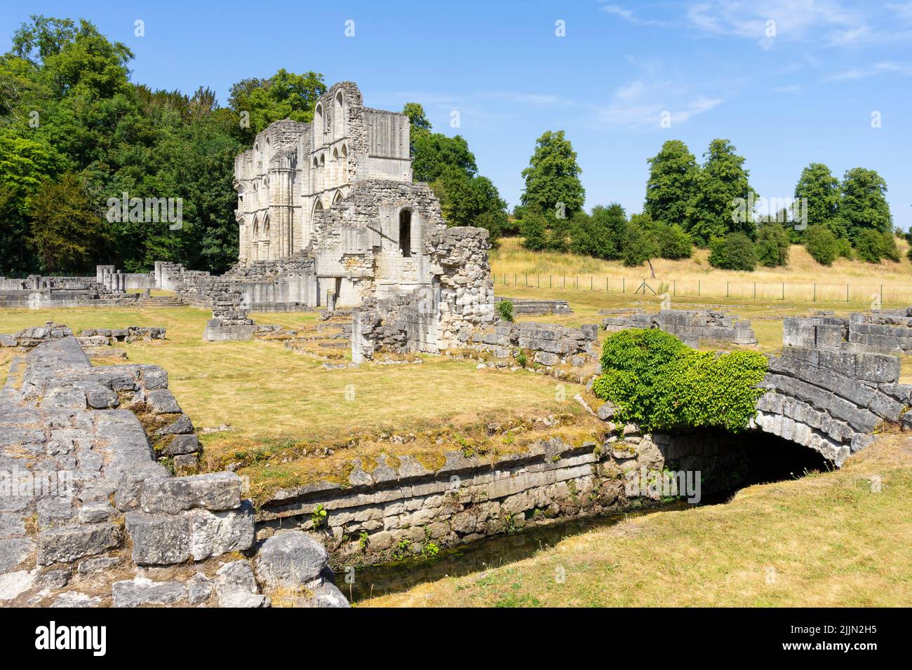 Roche Abbey Ruinen eines englischen Zisterzienserklosters in der Nähe von Maltby und Rotherham South Yorkshire England GB Europa Stockfoto