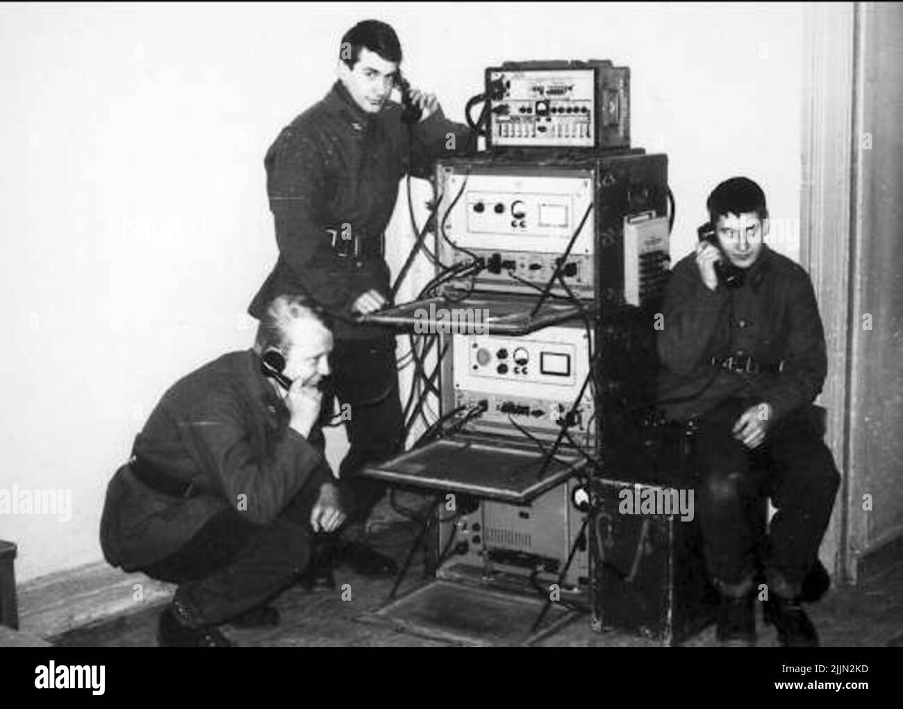 Signal Company S 2 of Field Services, Connection, Geschäftsjahr 1984. Stockfoto