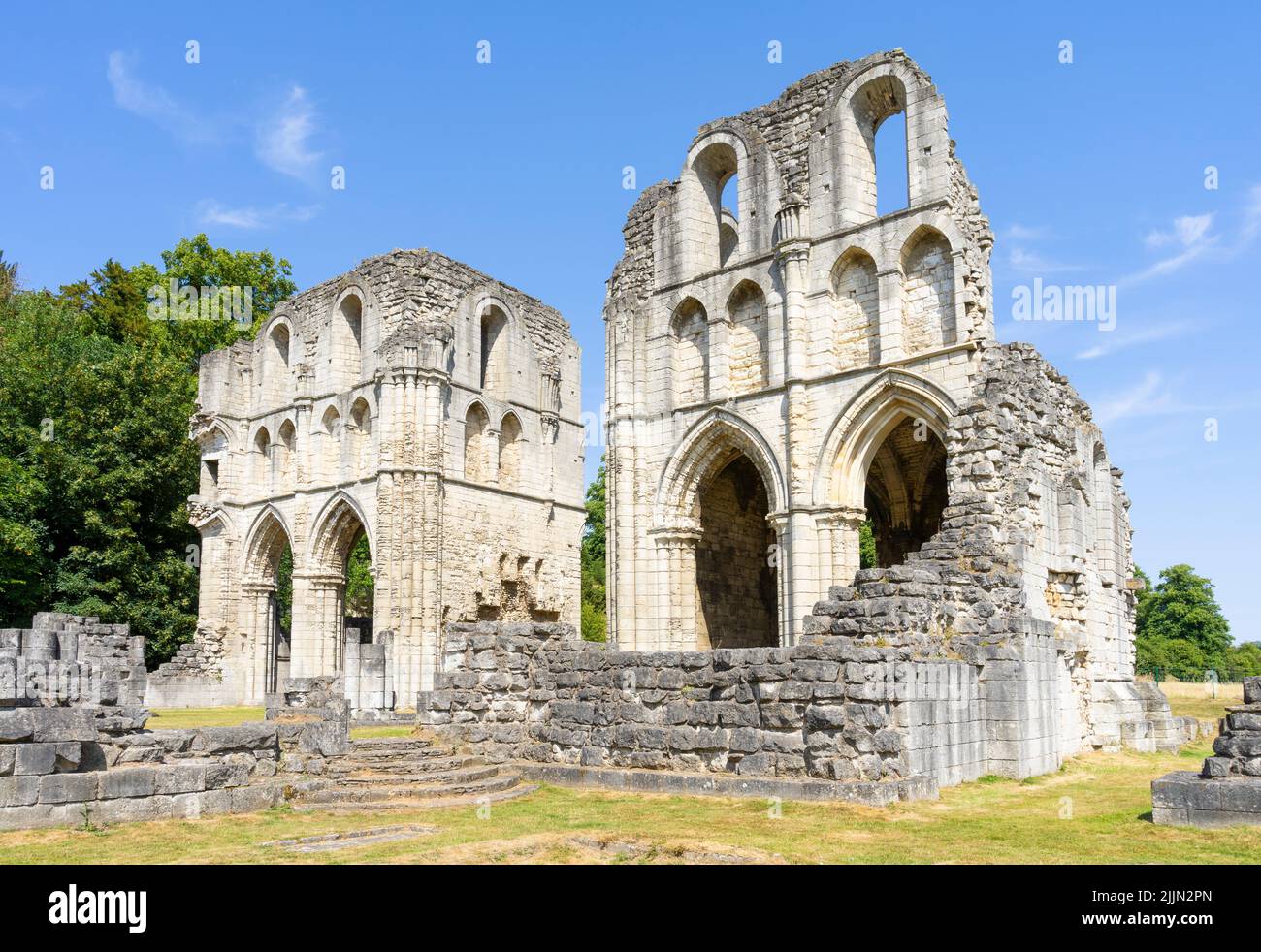 Roche Abbey Ruinen eines englischen Zisterzienserklosters in der Nähe von Maltby und Rotherham South Yorkshire England GB Europa Stockfoto