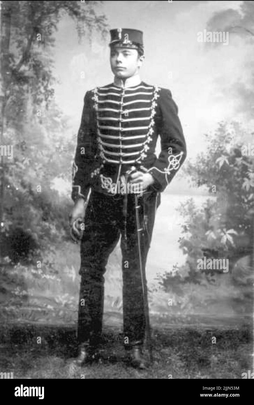 Porträt eines unbekannten Militärs Stockfoto