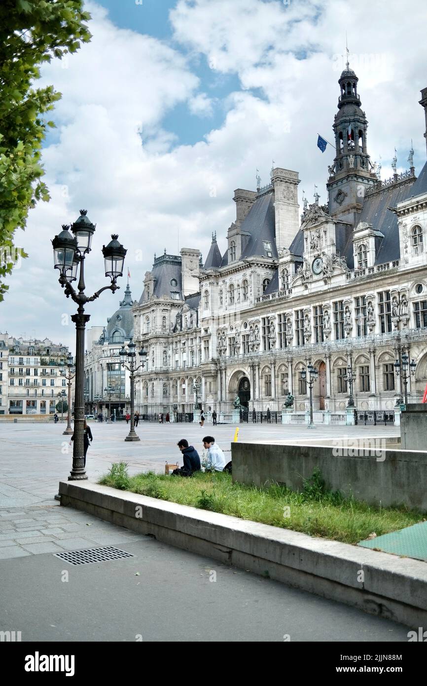 Das Hotel de Ville in Paris. Frankreich Stockfoto