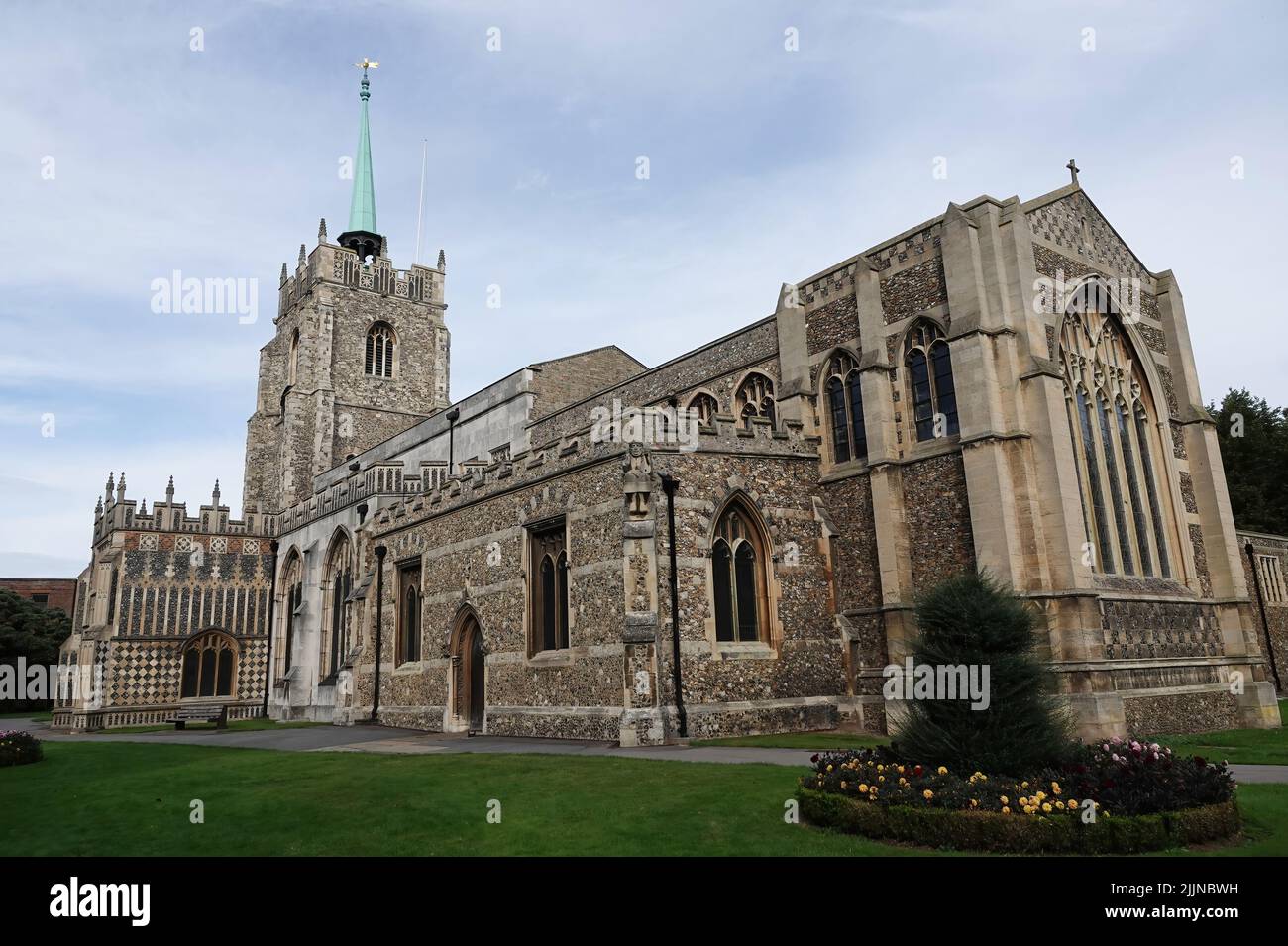 Eine alte Kathedrale in Chelmsford, Essex, Großbritannien Stockfoto